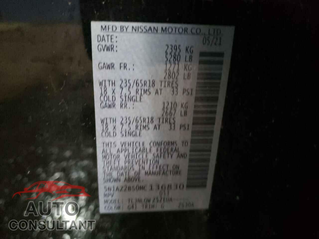 NISSAN MURANO 2021 - 5N1AZ2BS0MC136830