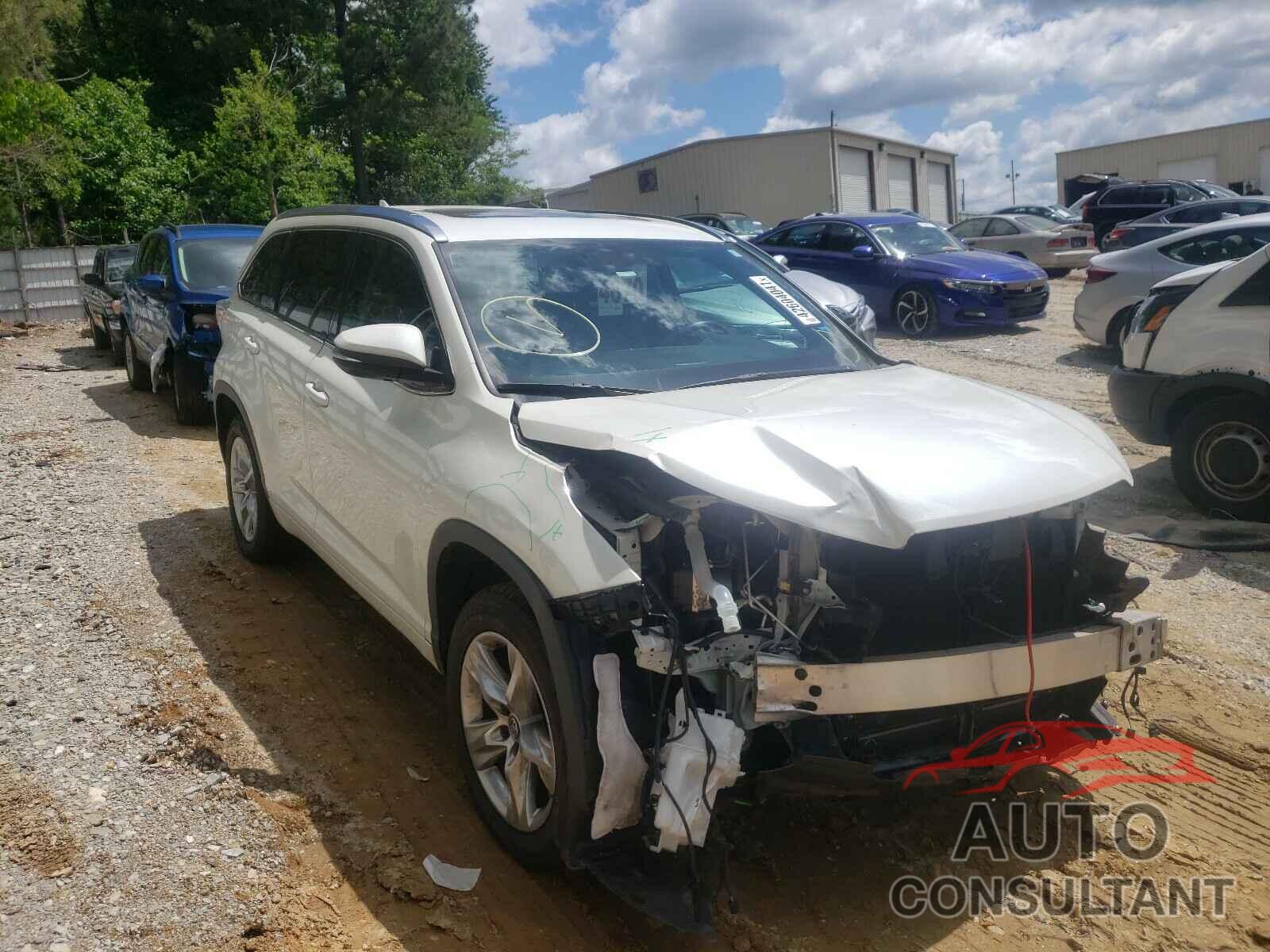 TOYOTA HIGHLANDER 2016 - 5TDYKRFH0GS186094