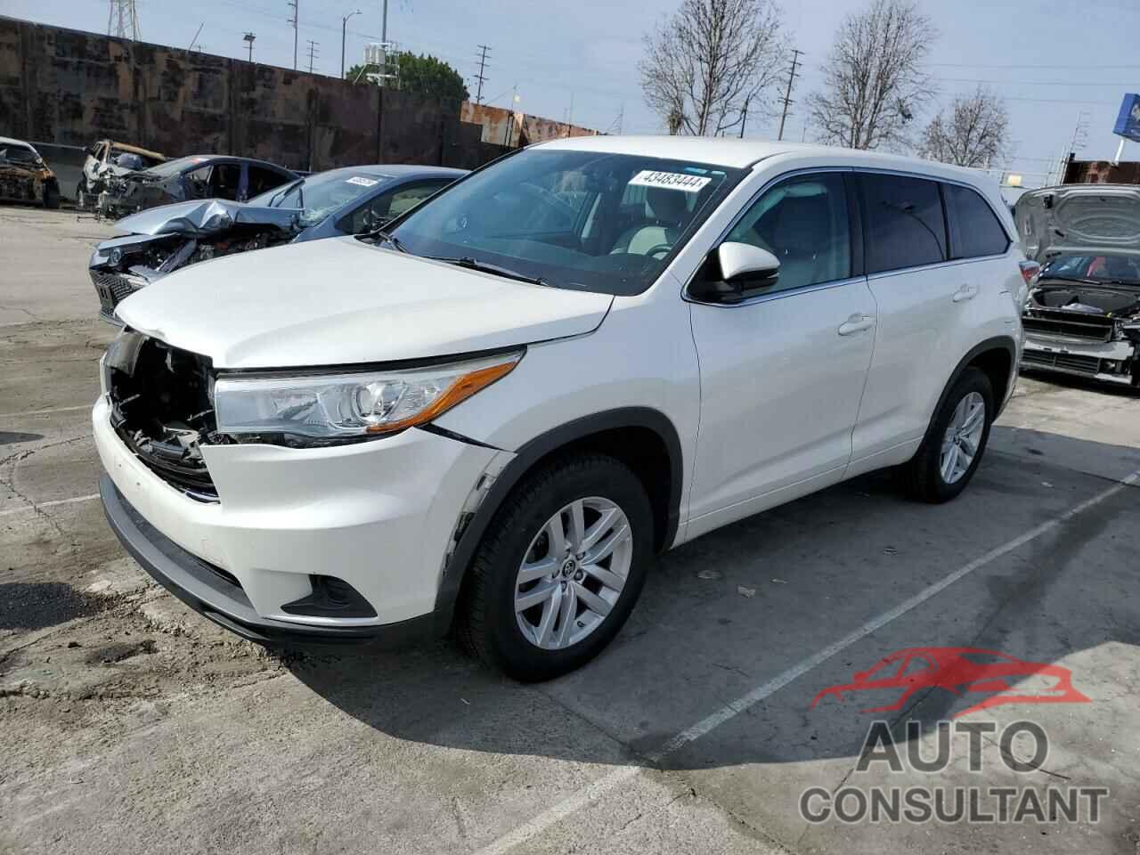 TOYOTA HIGHLANDER 2016 - 5TDZARFH1GS018956