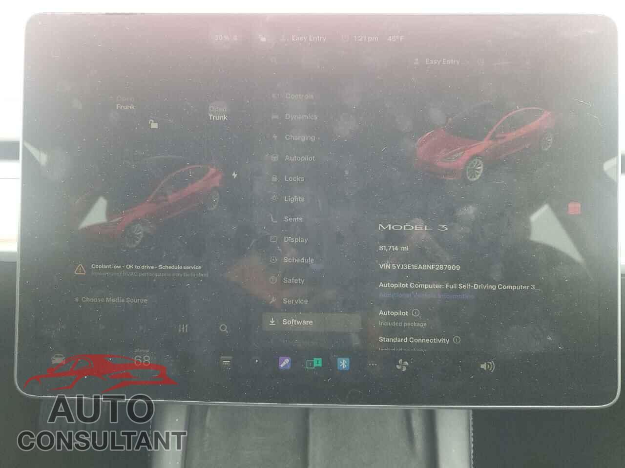 TESLA MODEL 3 2022 - 5YJ3E1EA8NF287909