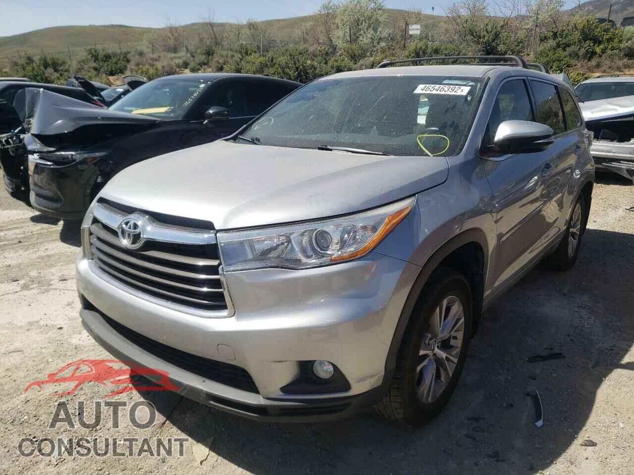 TOYOTA HIGHLANDER 2016 - 5TDBKRFH6GS337025
