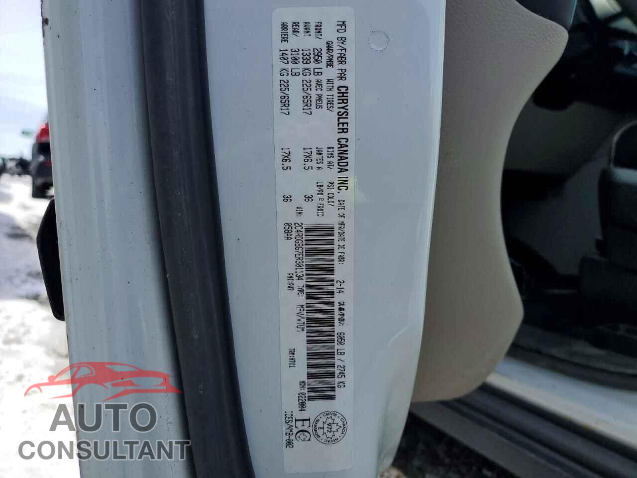 DODGE CARAVAN 2014 - 2C4RDGBG7ER301134
