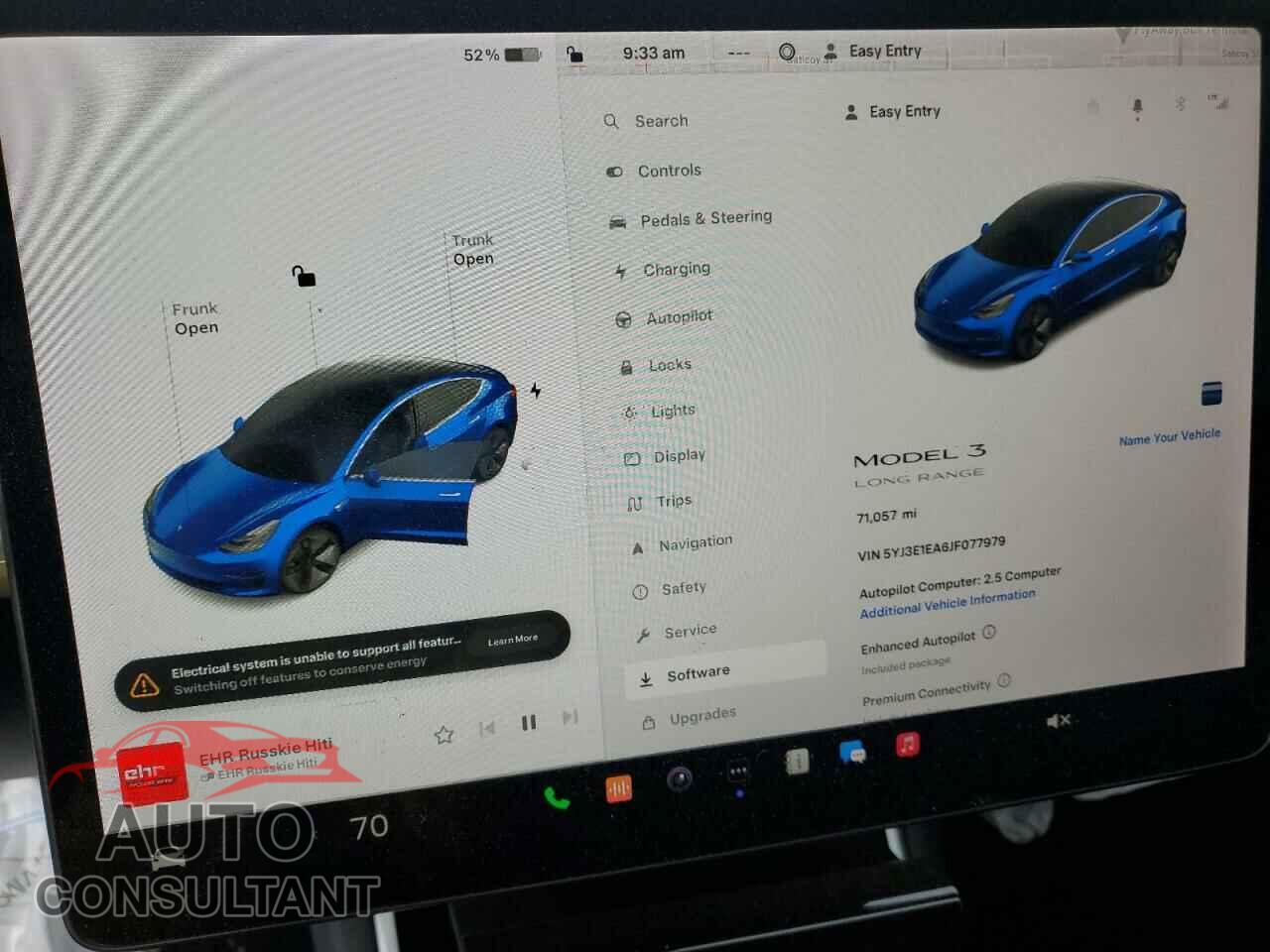 TESLA MODEL 3 2018 - 5YJ3E1EA6JF077979