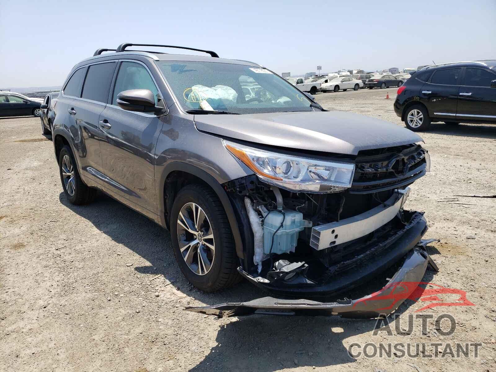 TOYOTA HIGHLANDER 2016 - 5TDKKRFH9GS505207