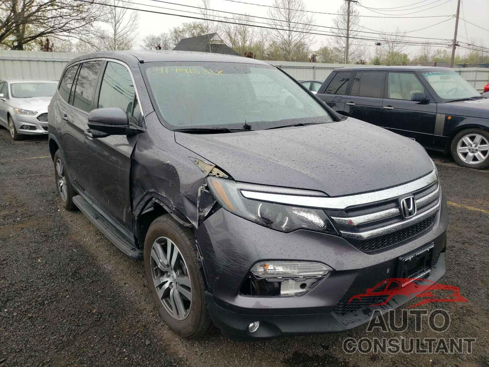 HONDA PILOT 2017 - 5FNYF6H52HB018145