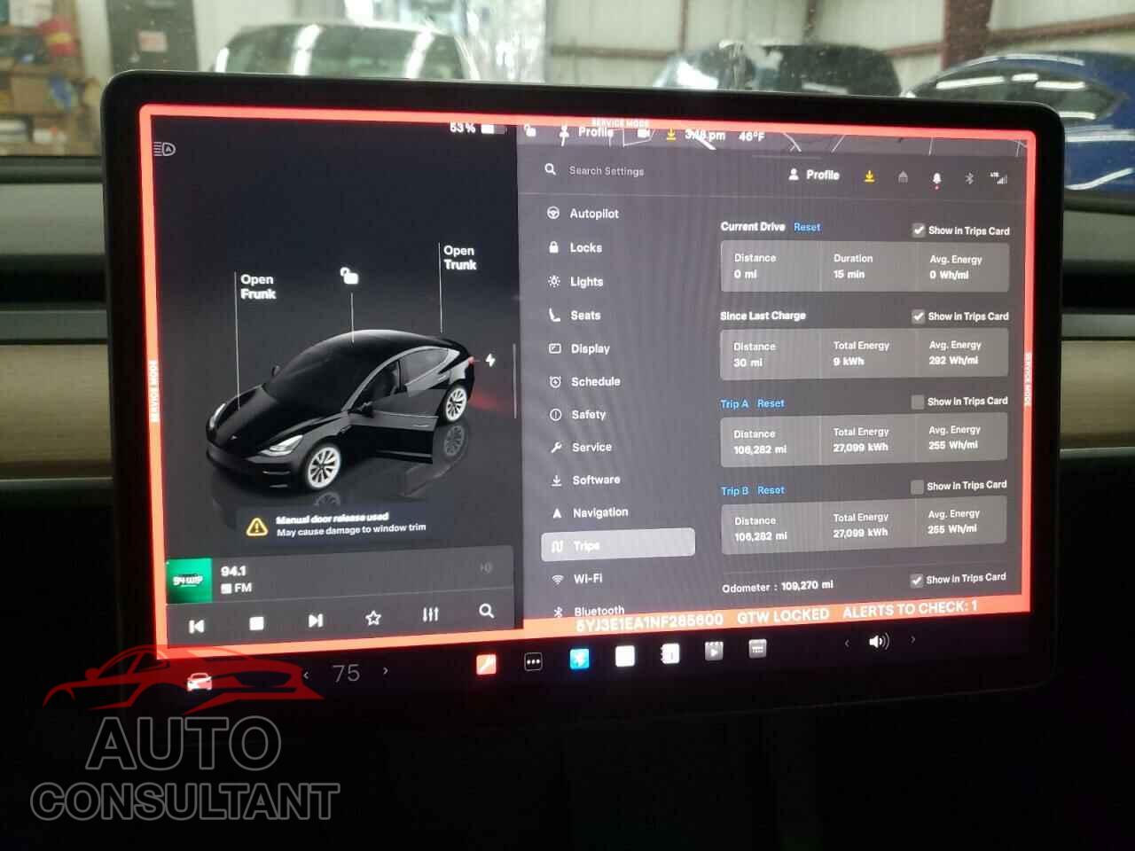TESLA MODEL 3 2022 - 5YJ3E1EA1NF285600