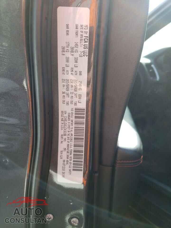 DODGE DURANGO 2018 - 1C4RDJDG6JC416188