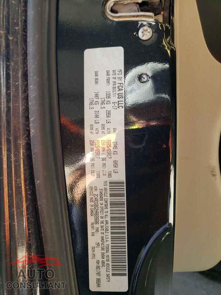 DODGE CARAVAN 2017 - 2C4RDGBG2HR826686