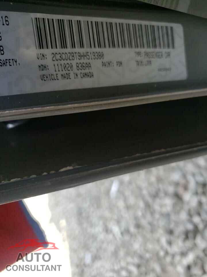 DODGE CHALLENGER 2017 - 2C3CDZBT9HH519380