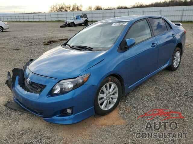 TOYOTA COROLLA 2009 - 1NXBU40E99Z056911