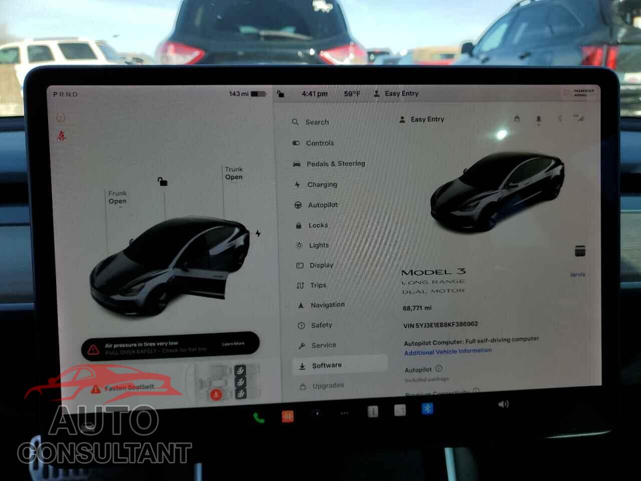 TESLA MODEL 3 2019 - 5YJ3E1EB8KF386962