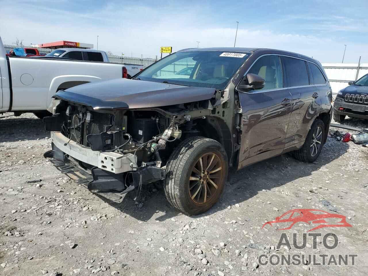 TOYOTA HIGHLANDER 2017 - 5TDJZRFH8HS471334