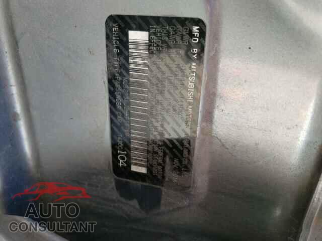 MITSUBISHI MIRAGE 2017 - ML32F3FJ2HHF15769