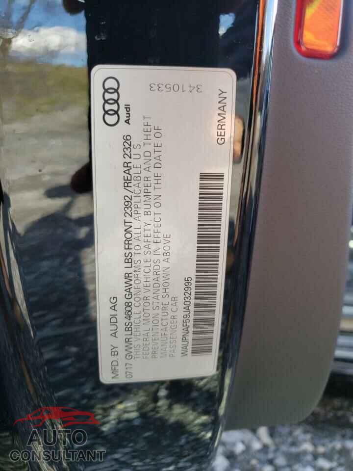 AUDI A5 2018 - WAUPNAF59JA032995