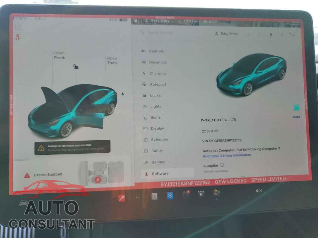TESLA MODEL 3 2022 - 5YJ3E1EA8NF122152