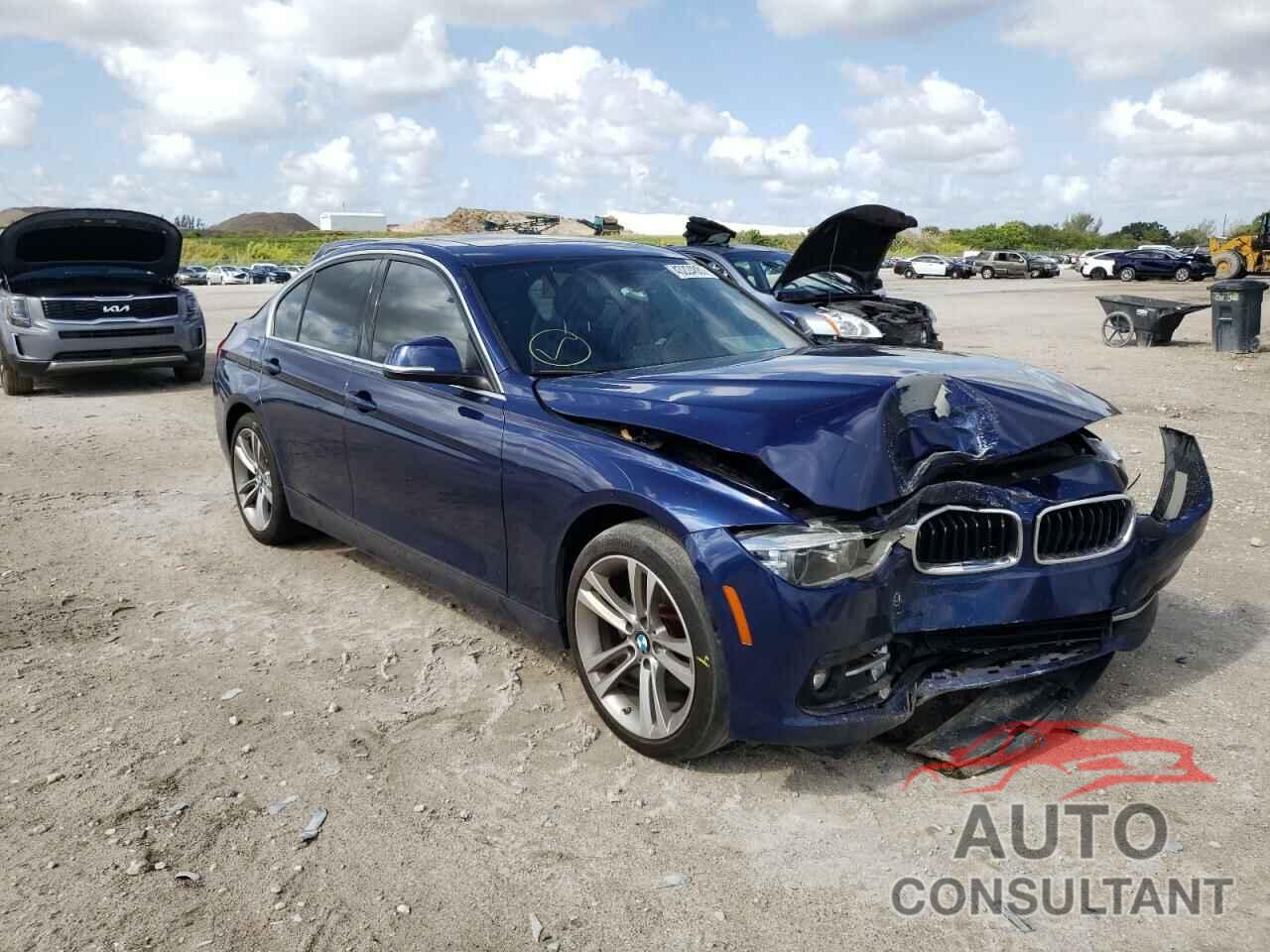 BMW 3 SERIES 2017 - WBA8B9G31HNU52598