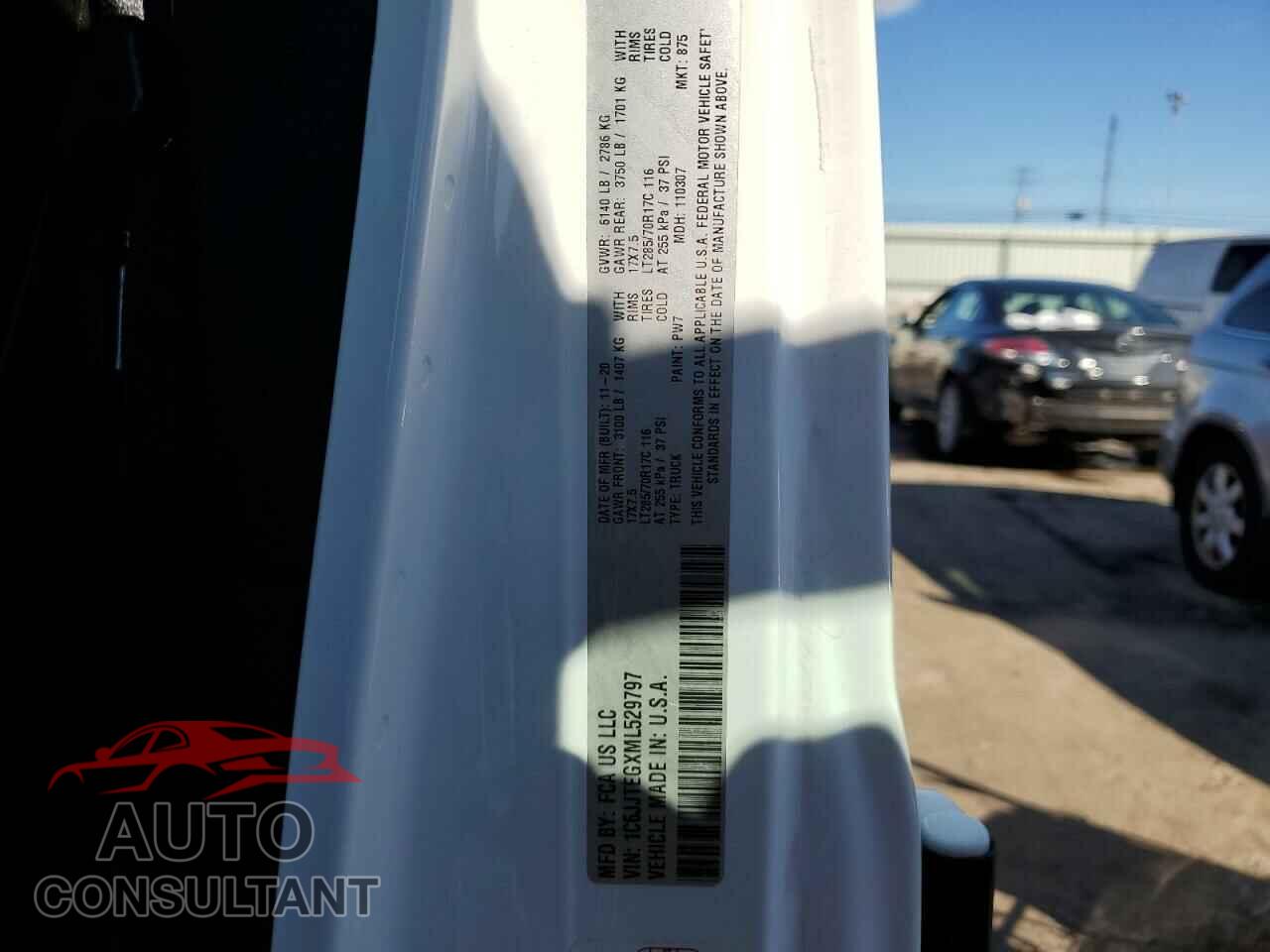 JEEP GLADIATOR 2021 - 1C6JJTEGXML529797