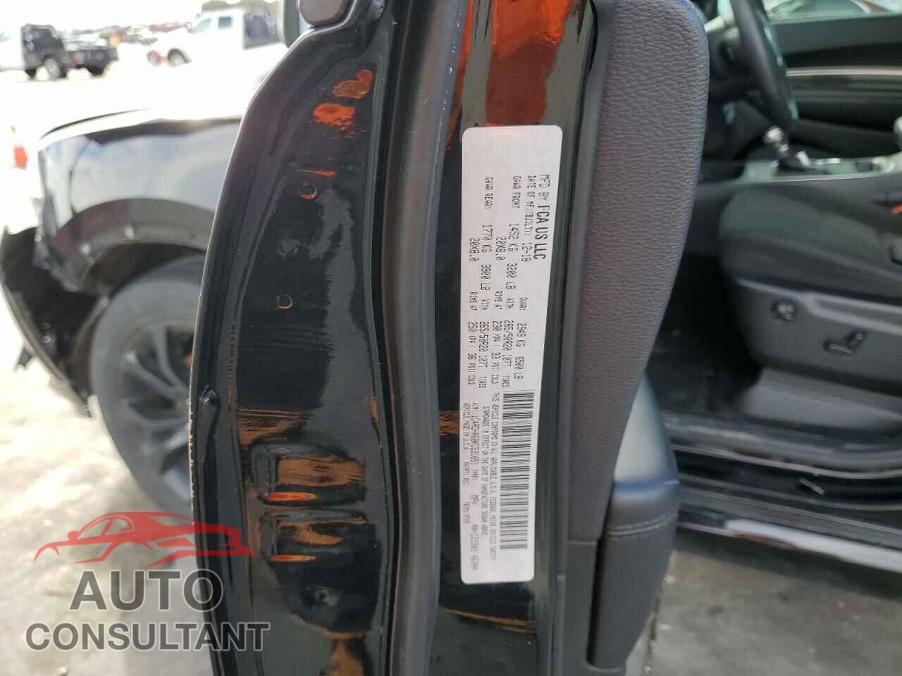 DODGE DURANGO 2019 - 1C4RDHAG8KC531051