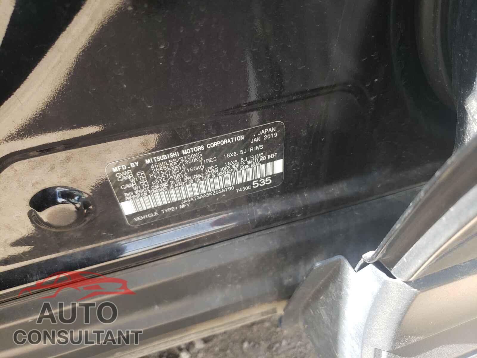 MITSUBISHI ECLIPSE 2019 - JA4AT3AA5KZ038790