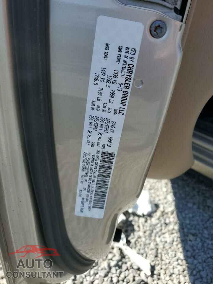DODGE CARAVAN 2013 - 2C4RDGCG2DR773531