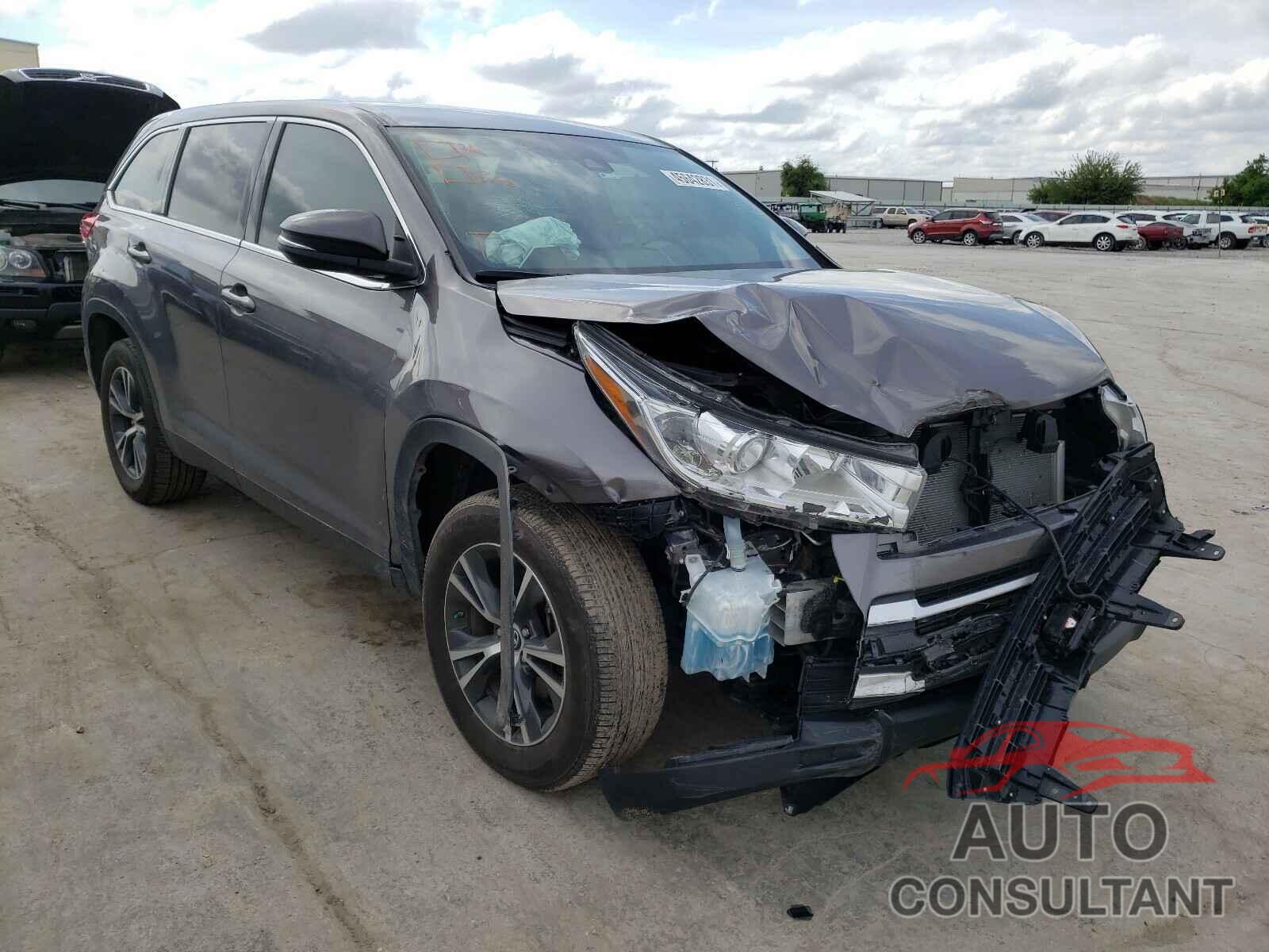 TOYOTA HIGHLANDER 2019 - 5TDZARFH9KS059862