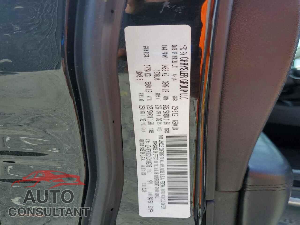 DODGE DURANGO 2014 - 1C4RDHDG7EC494235