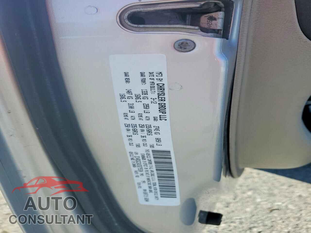 DODGE CARAVAN 2012 - 2C4RDGCGXCR275530