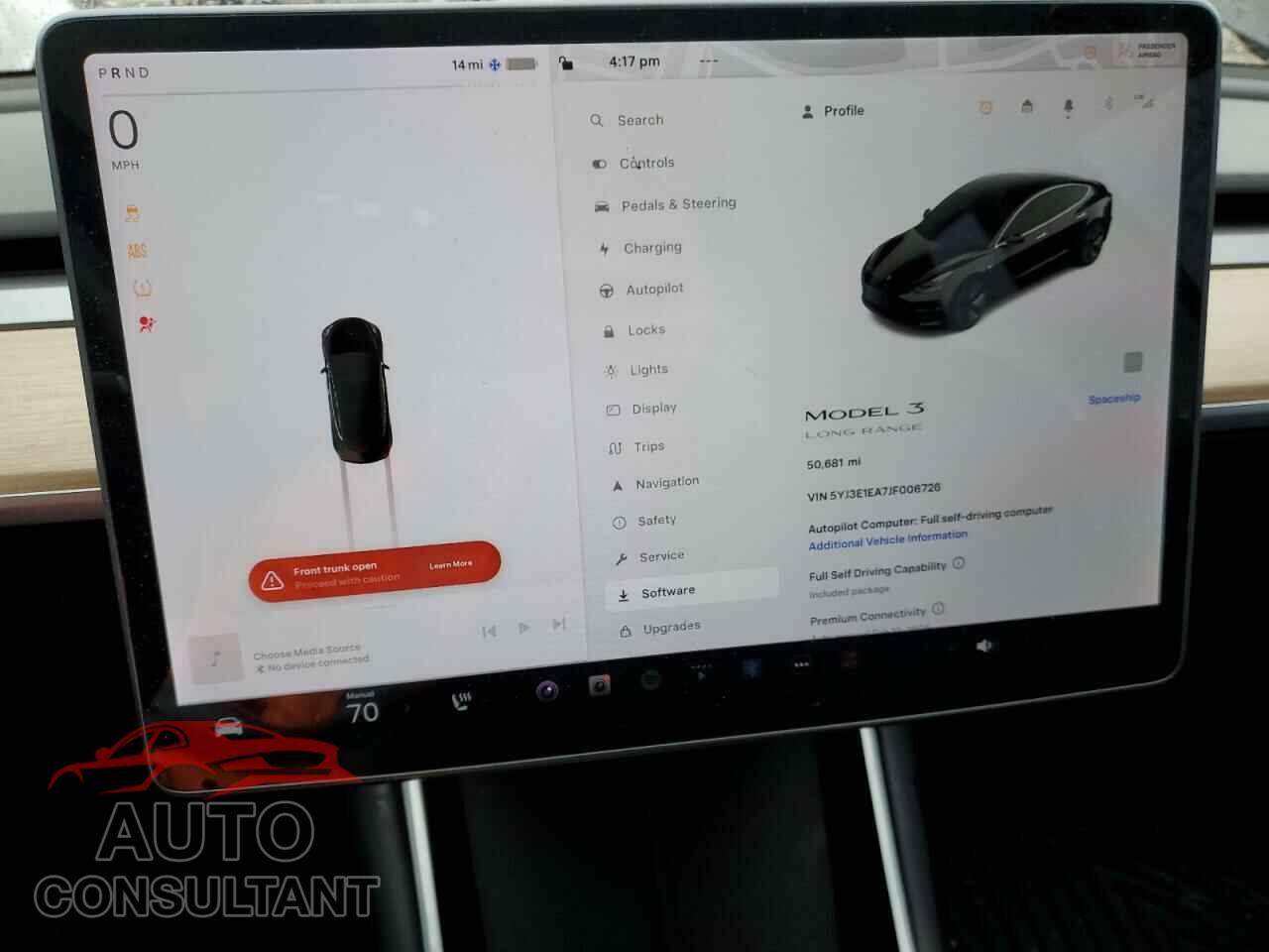 TESLA MODEL 3 2018 - 5YJ3E1EA7JF006726