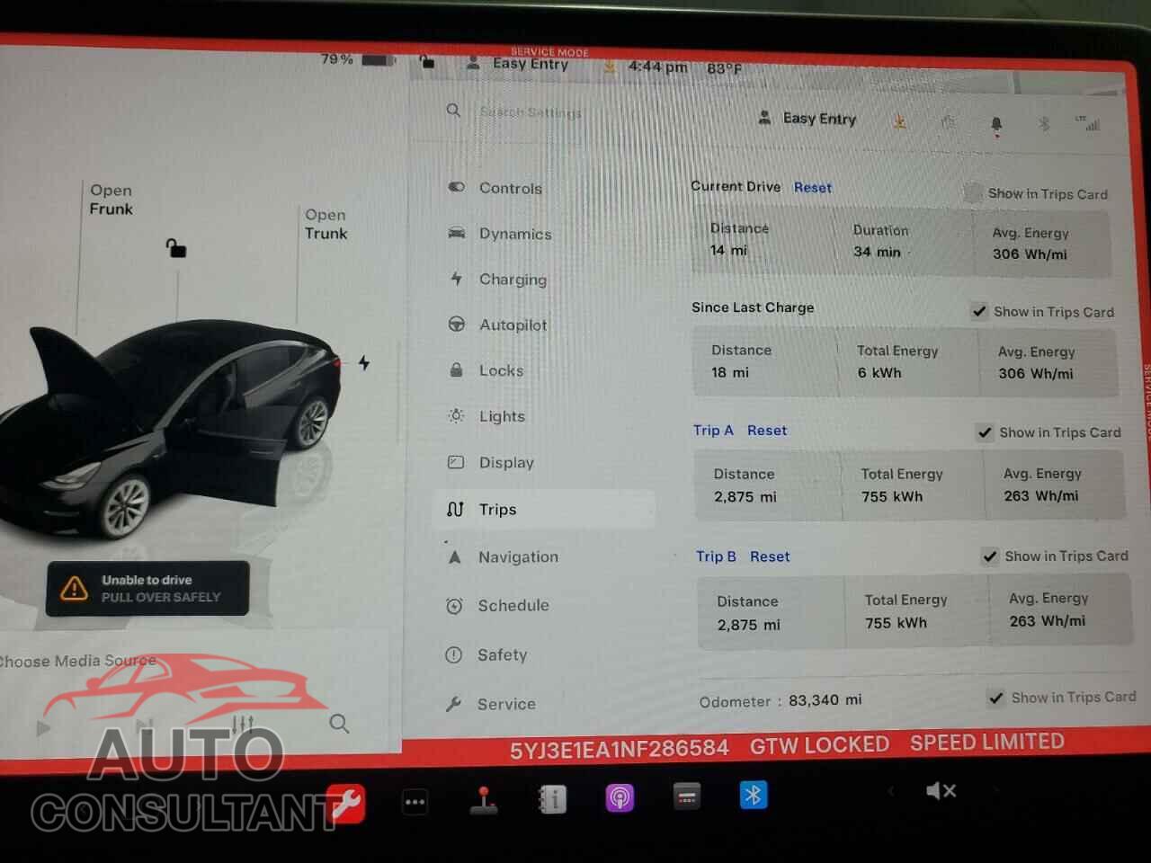 TESLA MODEL 3 2022 - 5YJ3E1EA1NF286584
