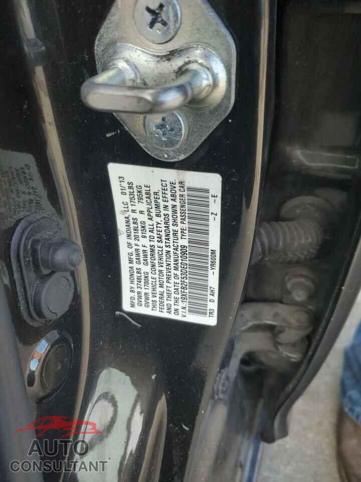 HONDA CIVIC 2013 - 19XFB2F53DE010909