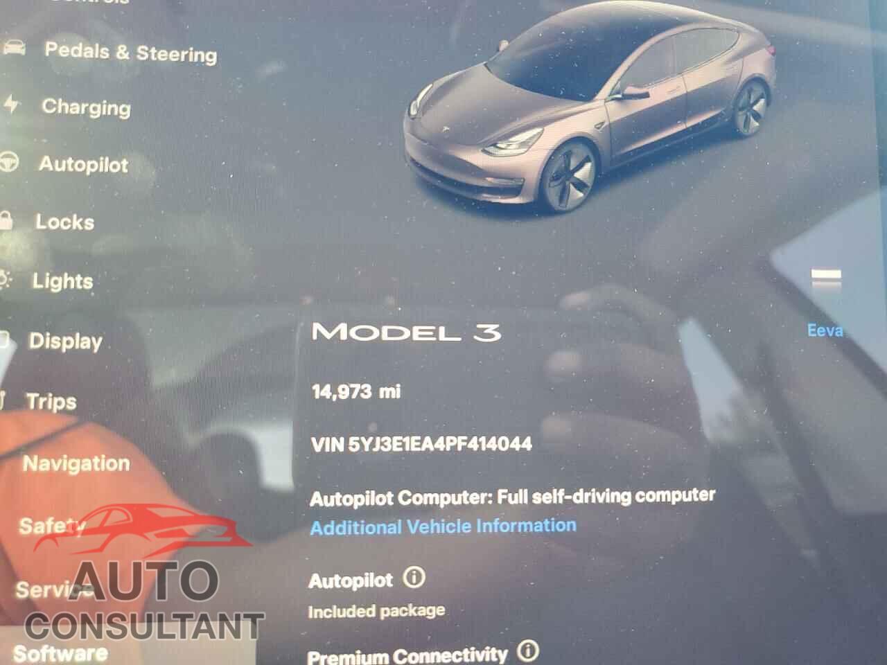 TESLA MODEL 3 2023 - 5YJ3E1EA4PF414044