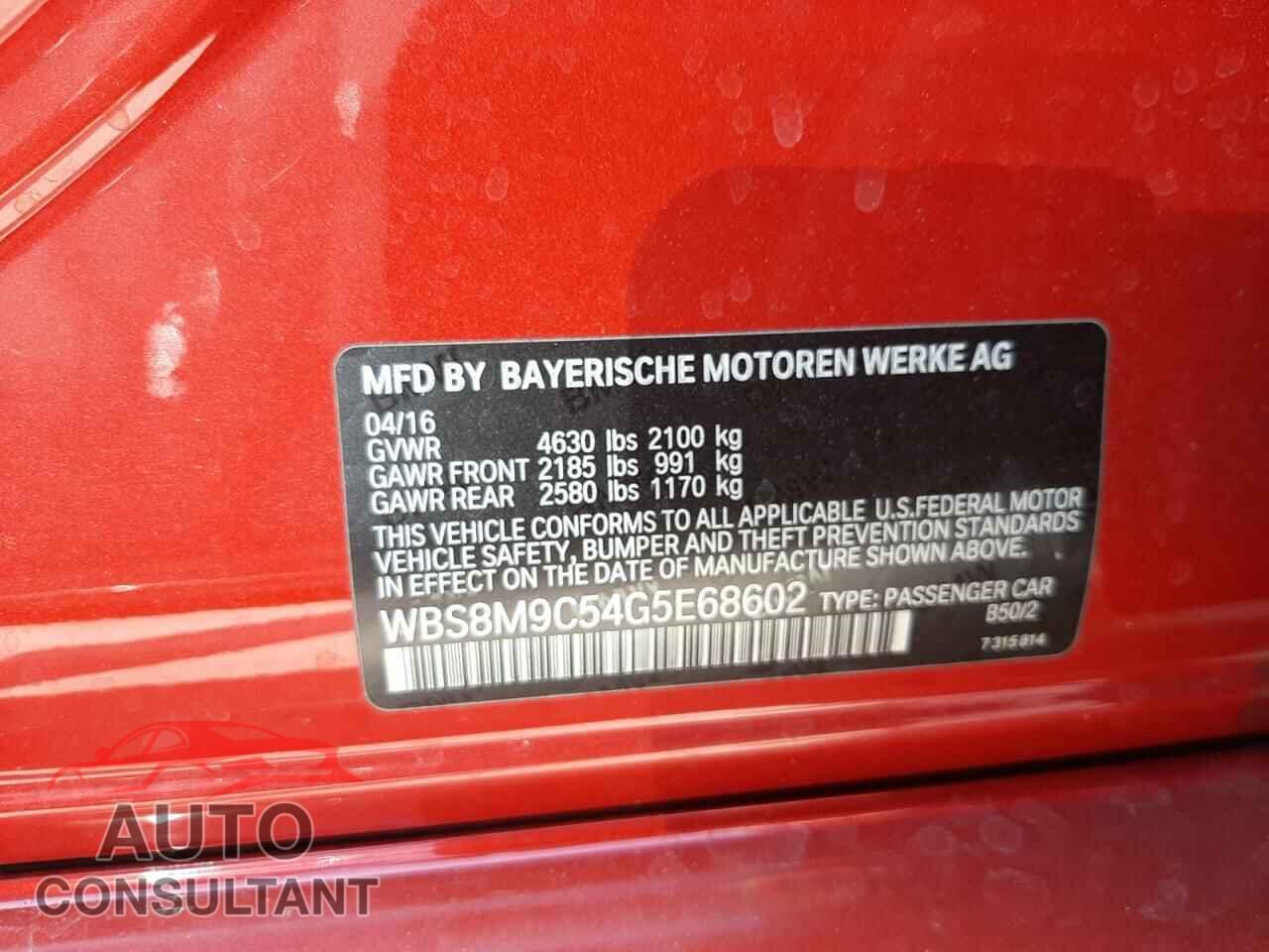 BMW M3 2016 - WBS8M9C54G5E68602
