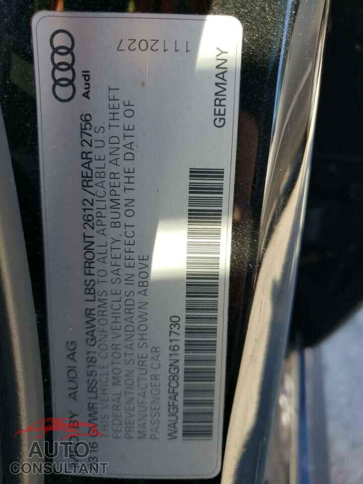 AUDI A6 2016 - WAUGFAFC8GN161730