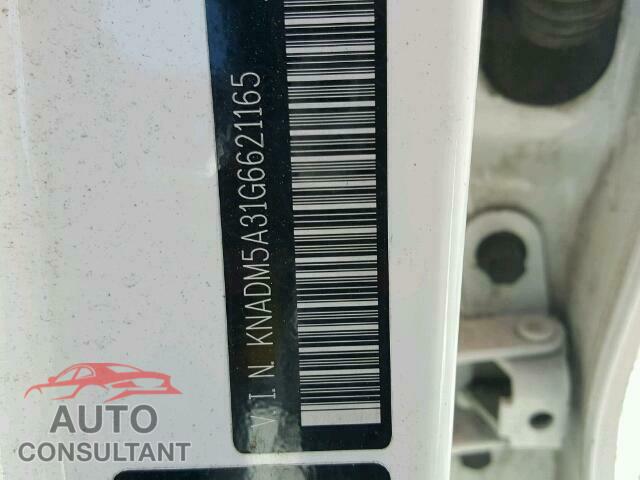 KIA RIO 2016 - KNADM5A31G6621165
