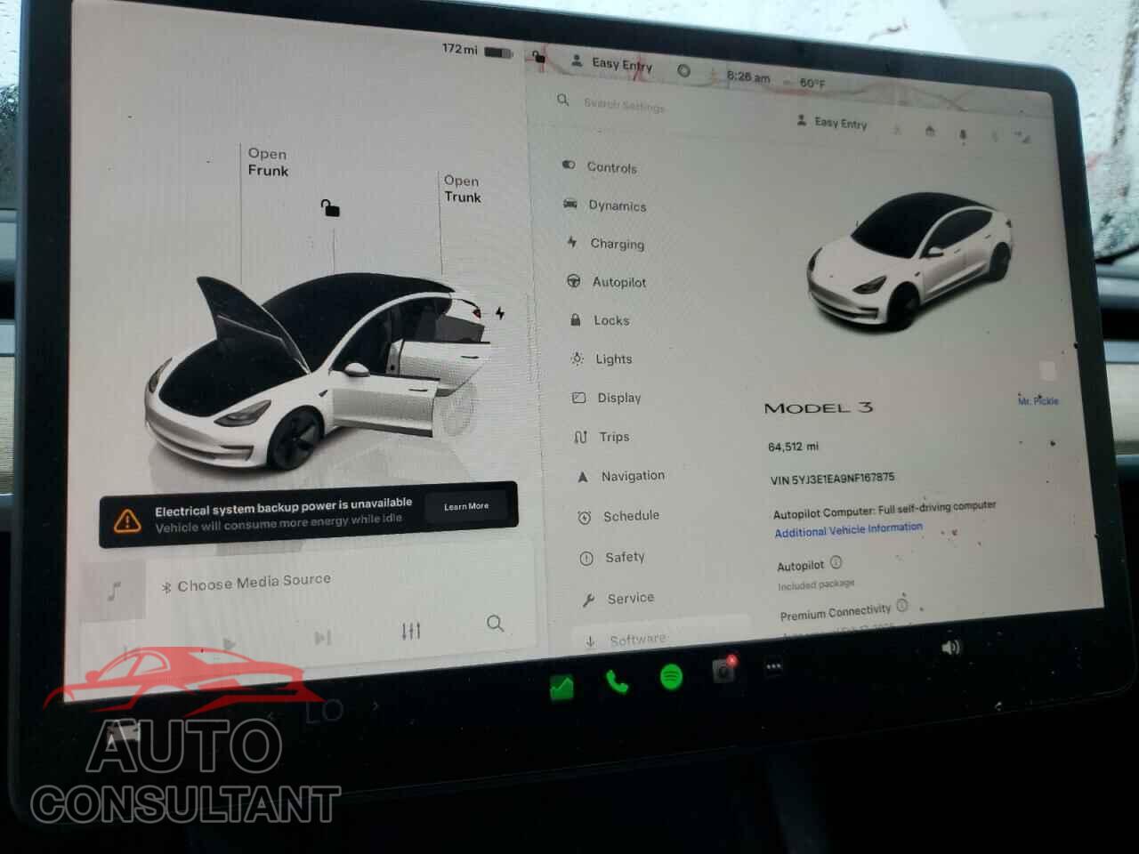 TESLA MODEL 3 2022 - 5YJ3E1EA9NF167875