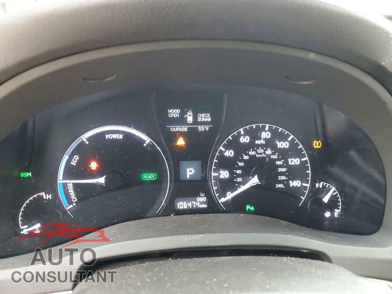 LEXUS RX450 2013 - JTJBC1BAXD2448314