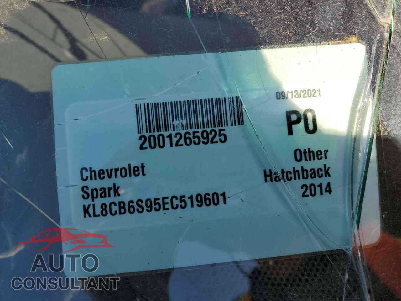 CHEVROLET SPARK 2014 - KL8CB6S95EC519601