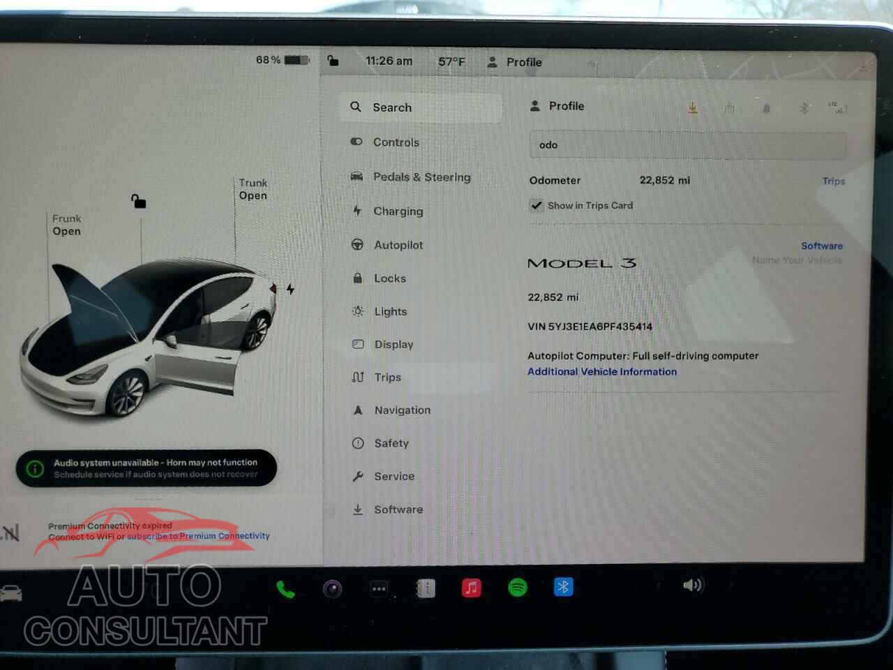 TESLA MODEL 3 2023 - 5YJ3E1EA6PF435414