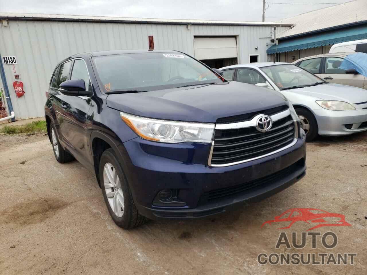 TOYOTA HIGHLANDER 2016 - 5TDBKRFHXGS326352
