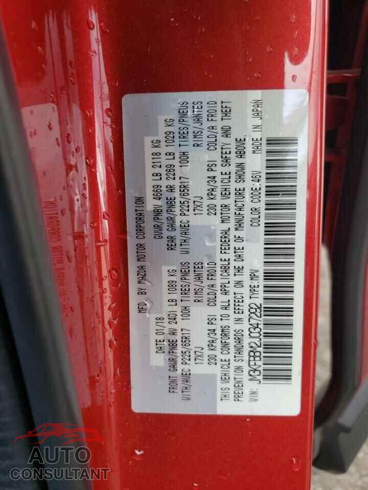 MAZDA CX-5 2018 - JM3KFBBM2J0347292