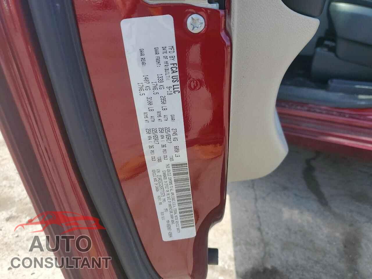 DODGE CARAVAN 2019 - 2C4RDGCG2KR771579
