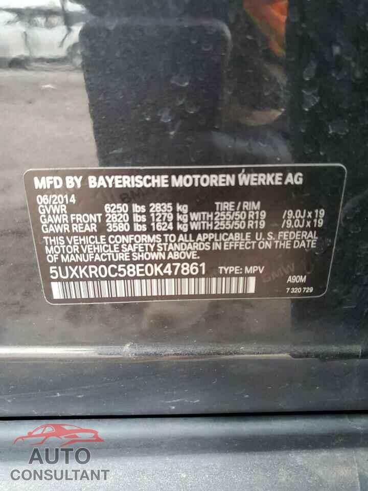 BMW X5 2014 - 5UXKR0C58E0K47861