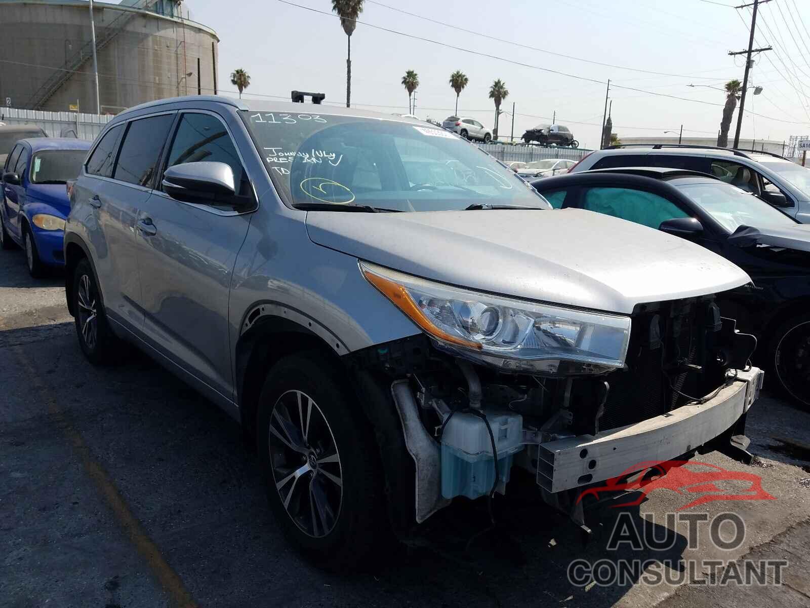 TOYOTA HIGHLANDER 2016 - 5TDJKRFH1GS271088