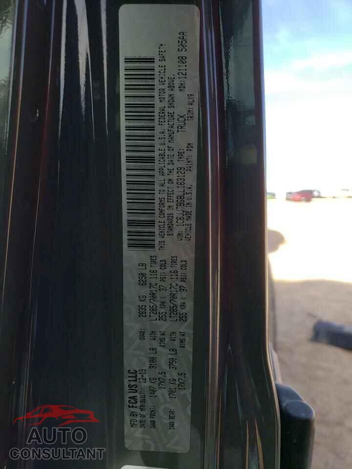 JEEP GLADIATOR 2020 - 1C6JJTBG8LL163129