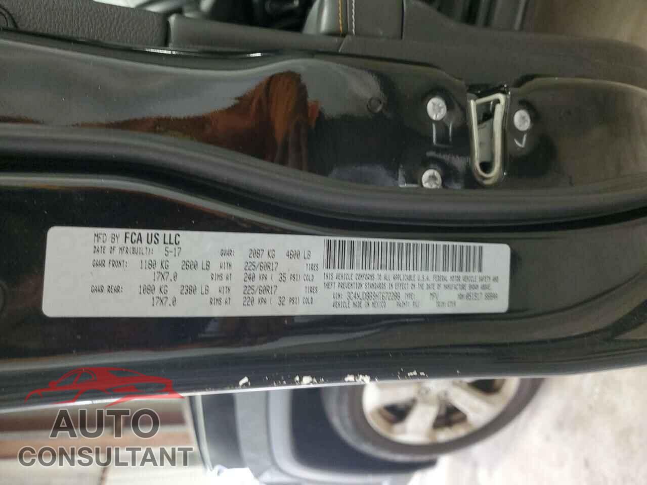 JEEP COMPASS 2017 - 3C4NJDBB9HT672288