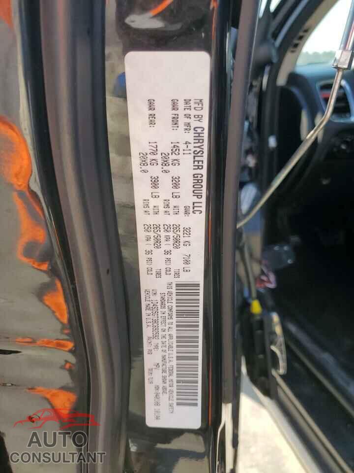 DODGE DURANGO 2011 - 1D4SD5GT3BC692592