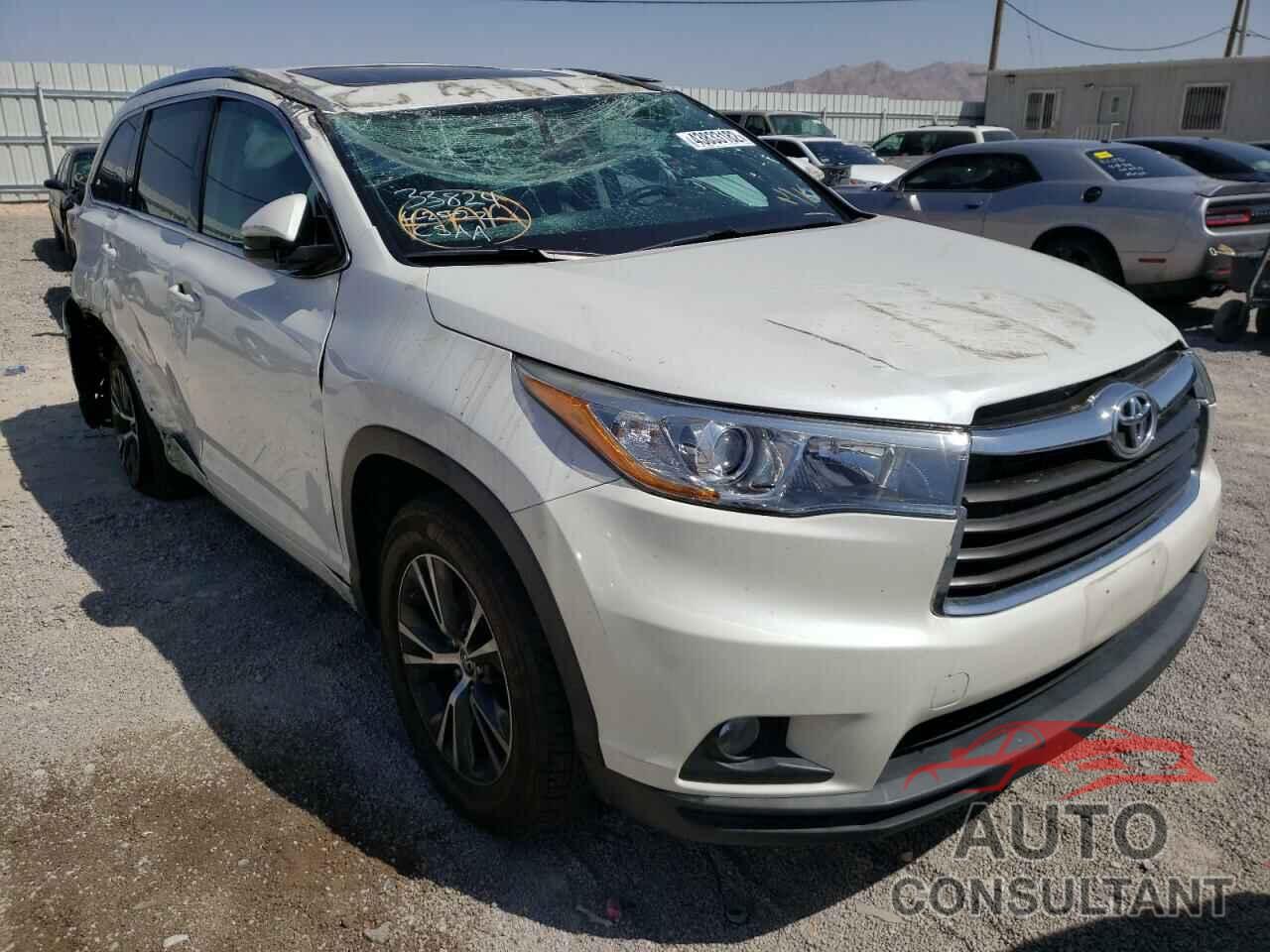 TOYOTA HIGHLANDER 2016 - 5TDKKRFHXGS174394