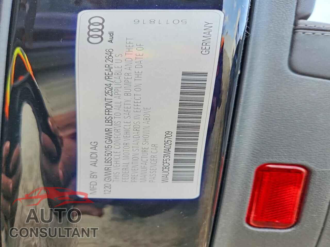 AUDI A5 2021 - WAUCBCF53MA025709