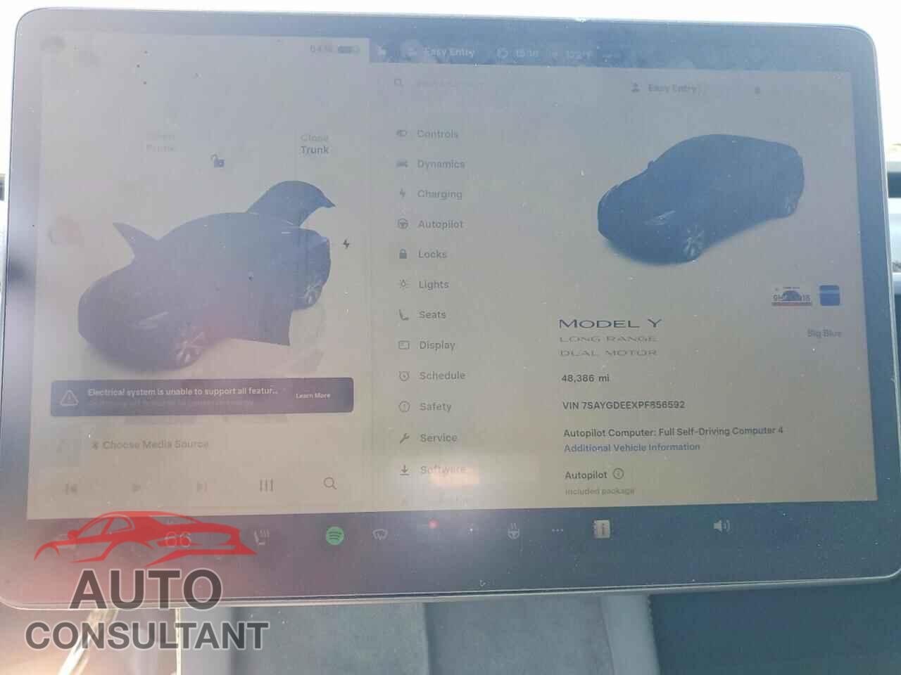 TESLA MODEL Y 2023 - 7SAYGDEEXPF856592