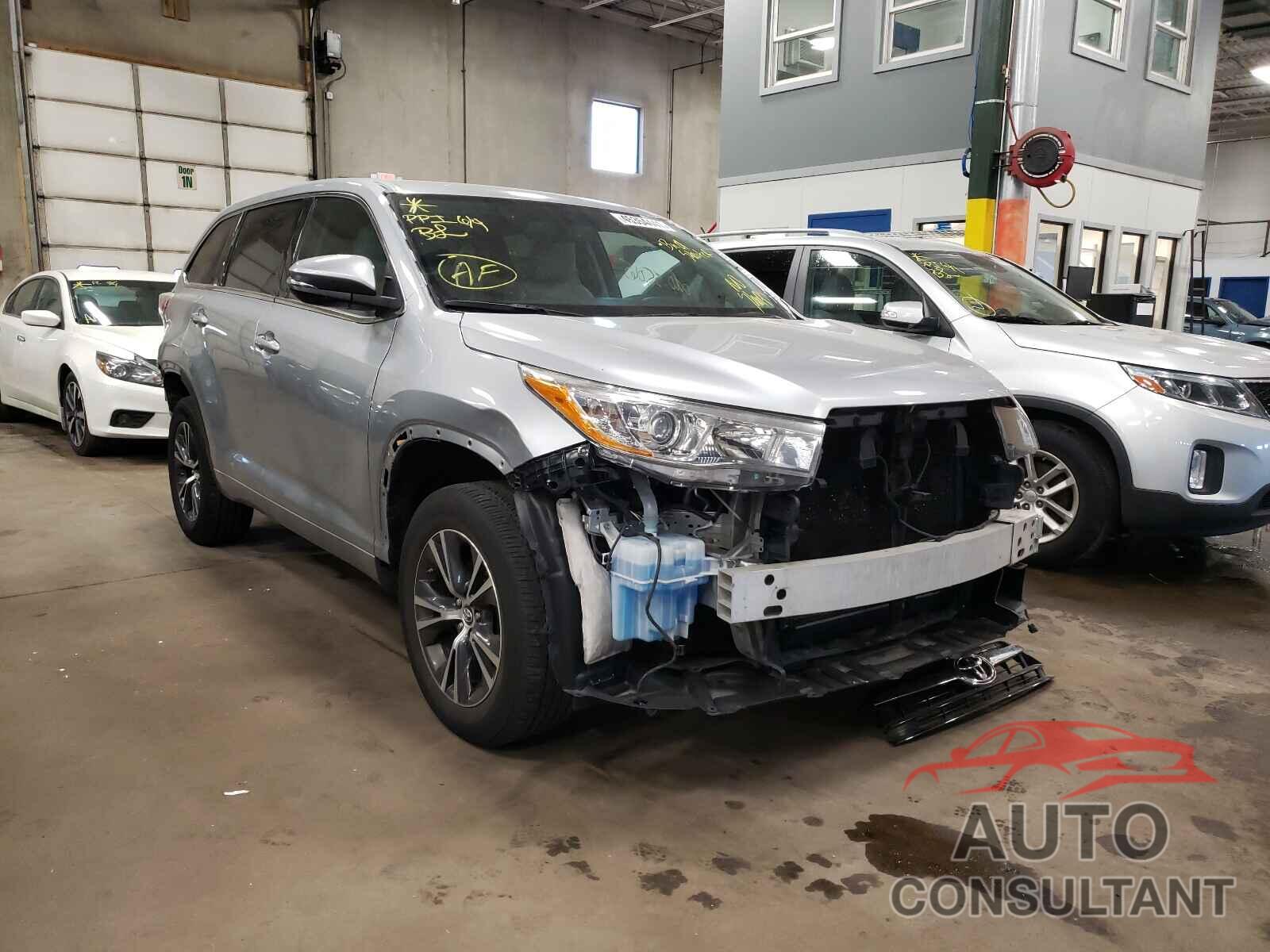 TOYOTA HIGHLANDER 2016 - 5TDJKRFH3GS328181